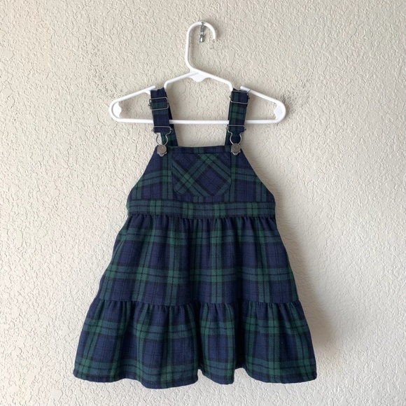 Zara Other - ZARA KIDS Plaid Pinafore Overall Dress